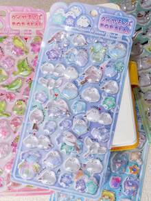 这款透明防水水晶球树脂 3D 套装包含泰坦、花朵、泰迪熊和各种 3D 动物形状，非常适合 DIY 手机壳，或作为水瓶、玩具、盒子、电子设备和其他物品的可爱装饰品。 - 彩色 - 查看 7