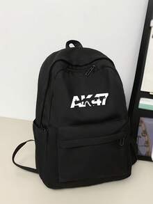 Fashionable Men's Backpack, AK47 New Print, Large Capacity Nylon Commuter Bag, Casual Daypack - Multicolor - View 14