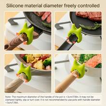 3-Piece Multi-Functional Pot Spatula Holder With Heat Protection And Spill Prevention Features, A Creative All-In-One Cooking Utensil Storage Rack Made Of TPR Material - A New Kitchen Multi-Functional Household Stoveware Utensil Pot Spatula Universal Storage Rack. - 3-piece Pack, Random Color - View 5