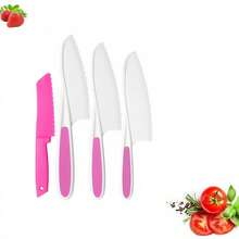 Set di coltelli per bambini da 3 a 10 anni - Set di giocattoli da cucina Montessori con coltelli in plastica e tagliere, giocattoli da cucina per bambini e bambine, colore casuale - Multicolore - Visualizzare 11