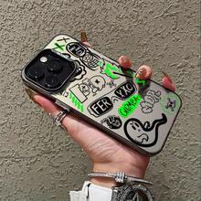Street Classic Graffiti Phone Case for  17 16 15 14 13 12 11 mini Pro Max X XR XSMAX 8 7 Plus Anti-Fall Frosted Back Cover