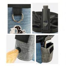 Adjustable Waist Dog Treat Pouch, Portable Pet Snack Bag For Training, Walking, Outdoor Multi-Function Pet Feeding Reward Pocket With Poop Bag Opening - Multicolor - View 6