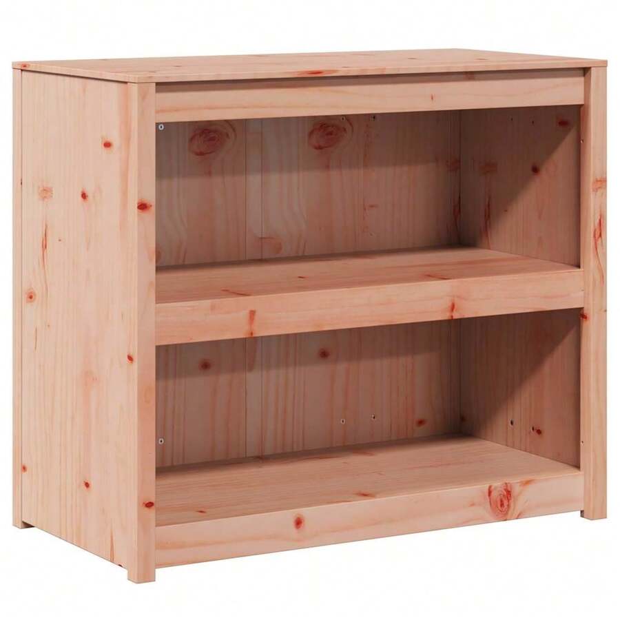 vidaXL Armoire de cuisine Chêne brun 106 x 55 x 92 cm Pin massif - Tabac - Voir 1