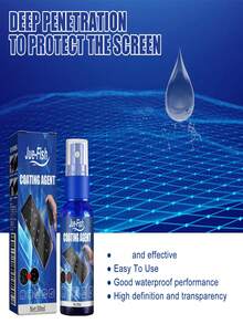 Screen Coating Agent, Mobile Phone Screen Cleaning Fluid, Anti-Scratch, Anti-Fingerprint, Hydrophobic, Oleophobic Glass Coating Liquid - Multicolor - View 6