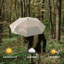 Windproof Travel Compact Umbrella-Automatic Umbrellas For Rain-Compact Folding Umbrella, Travel Umbrella Compact, Small Portable Windproof Umbrellas For Men And Women. (Grey),42Inch-1Pack,Grey - Grey - View 3