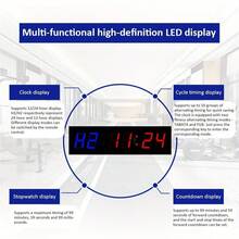 1.5-Inch 6-Digit Multifunctional Digital Clock Stopwatch, Exercise Cycle Interval, Exercise Countdown Timer, Gym Timer