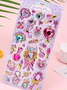 Hình dán pha lê 3D, Thỏ trái cây, Hình dán trang trí tự làm dành cho trẻ em, Sổ tay lò xo, Văn phòng phẩm, Dành cho cả nam và nữ, Nâng cao hiệu quả công việc, Vật dụng cần thiết cho năm học mới, Đồ dùng học tập - Nhiều màu - Xem 7
