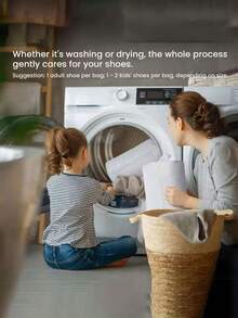 Washing Machine Shoe Bag Suitable For All Shoe Types - Yellow Outer Bag With Blue Zipper, Soft Fleece Lining, Effectively Protects Clothing, Especially Suitable For Sports And Casual Shoes. This Laundry Bag Is An Ideal Choice For Holiday Travel, Vacation, Graduation Season, And Also A Perfect Gift. - Multicolor - View 10