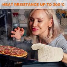 2 Pcs Oven Mitts For Kitchen Heat Resistant Oven Gloves, Soft Cotton Lining, Anti-Slip Silicone Stripe Oven Mitts Heat Resistant Oven Mits, Kitchen Mitt Pair Protect Hands, CooFKing BaFKing Gloves Khaki,2pcsKhaki - 2pcsKhaki - View 6