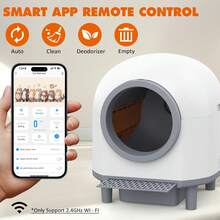 Advwin Automatic Cat Litter Box Self Cleaning, 88L Smart Litter Box For Multiple Cats With Safety Sensor Radars, Advanced Odor Control - 88L - Xem 4