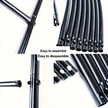 25-Year New Arrival - 1 Black Easy-To-Install Metal Gazette, Stand, Industrial Hardware, Hooks, Garden Arch, Heavy-Duty Steel Frame Supported Arch, Available In Wide Or High Arch Options To Suit Personal Preferences, Suitable For Climbing Plants, Roses, Vegetables, Balloon Arches, Outdoor Garden Decoration, Ideal For Valentine's Day. - Black - View 7