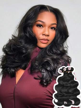 6片水波纹Yaki直发合成发片，适合自然发色