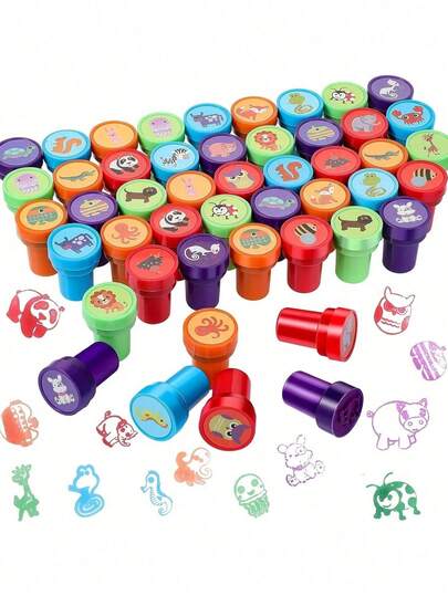 Animal Stamp Teacher Stamp Self-Inking Birthday Gift Party Supplies, Suitable For Teachers, Office Supplies, School Supplies, Office Decor, Back To School, School Rewards, Valentine's Day, Birthday Gifts, 2025 New Year, Back To School Supplies, Back To School Gifts