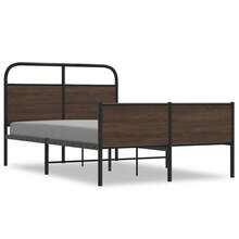 vidaXL Cadre de lit sans matelas 140x200 cm beige marrone - Castano - Visualizzare 1