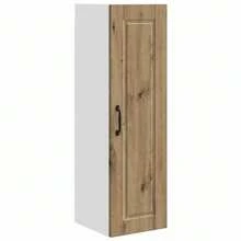 vidaXL Armoire de cuisine avec porte Chêne artisanal 30 x 31 x 100 cm - Tabac - Voir 1