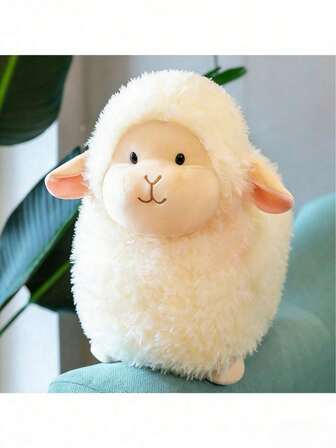 Lamb Doll Plush Toy Cute Sheep Pillow Cute Lamb Toy | Cute Cartoon Design, Soft Plush Doll, Creative Design, Suitable For Decorating Room, Office, Birthday, Christmas, Halloween Gift | Mixed Color