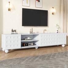 Television Stands & Entertainment Centers - White+Particle Board - View 12