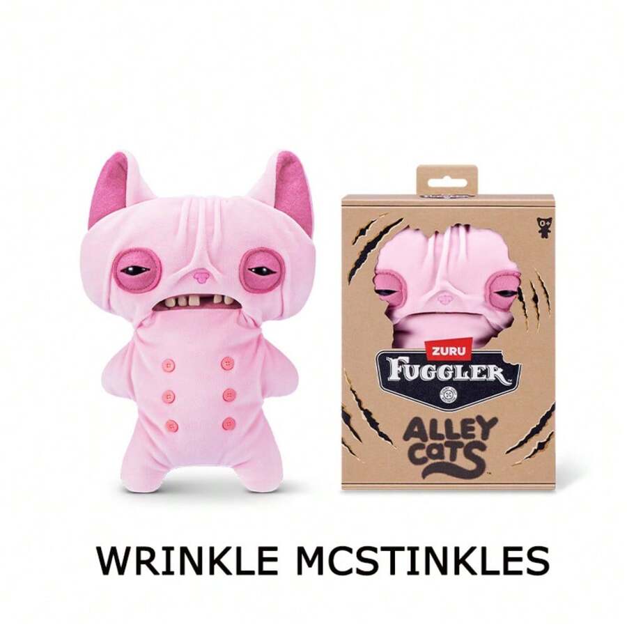 Spin Master 官方“巷夜猫”系列——丑萌怪兽毛绒玩具，奇趣收藏娃娃