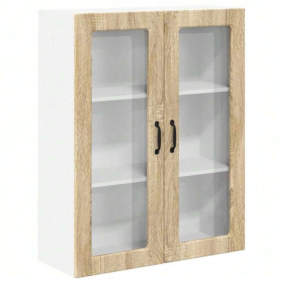 vidaXL Küchenwandschrank, Sonoma-Eiche, 80 x 31 x 100 cm - Braun - Übersicht 1