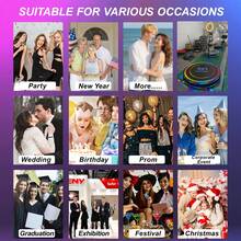 Fotomatón 360 con anillo de luz RGB, logotipo gratuito, control mediante app, fotomatón giratorio automático de 360 grados con estuche de transporte - 80cm/31.5inch - Ver 6