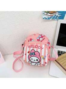 SANRIO 1个三丽鸥Hello Kitty Kuromi My Melody可爱卡通女士零钱包，可装手机，时尚外出单肩斜挎包 - 彩色 - 查看 13