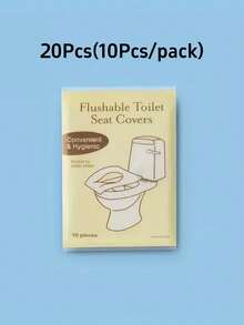 10-200片/包 一次性马桶座垫，防水旅行露营酒店浴室马桶垫配件，防水一次性马桶座垫 - 保护垫 - 便携式，适用于公共卫生间、旅行和度假浴室，秋季装饰 - 彩色 - 查看 21