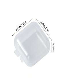 透明首饰收纳盒，多功能迷你整理盒，可收纳耳机、戒指、耳环、项链等。 - 無色 - 查看 8