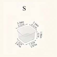 1pc Transparent Drawer Makeup Organizer Box, Stationery Storage, Divided Vanity Desk Skincare Organizer, Fragrance-Free Plastic Cosmetic Storage Box, Multi-Function Drawer Divider, Teacher Gift, Kitchen, Holiday, Graduation, Storage Box - Clear - View 14