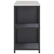 vidaXL Ensemble de rangement cuisine avec étagère 2 pcs Anthracite - Gris - Voir 10
