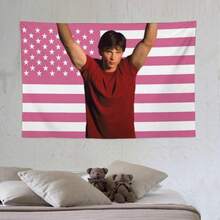 Tom Flag Welling Tapestry Wall Hanging, It Can Be Used For Room Flag Walls, Bedrooms, Living Rooms Welling,Kitchen,Outdoor, Parties,GiftWall Art With Peach-Colored Decorationhome Decoration 4YO3 - 彩色 - 查看 4