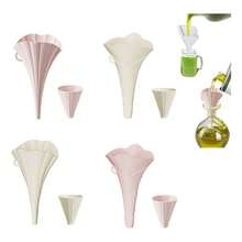 Tendencia4 Piezas Embudo Plegable De Silicona Para Polvo Líquido Rosa AlbaricoqueCalidad premium - 1 - Ver 11