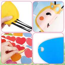 Valentines Day Games - Pin The Heart On The Bee With 36 Heart Stickers Valentines Day Games For Boys, Girls Ang Adults Classroom Party Pin Game With Reusable Heart Stickers - Multicolor - View 4