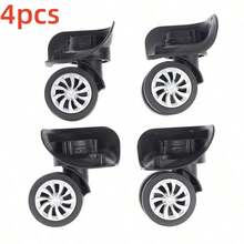 4个带拉杆的360度旋转行李箱轮