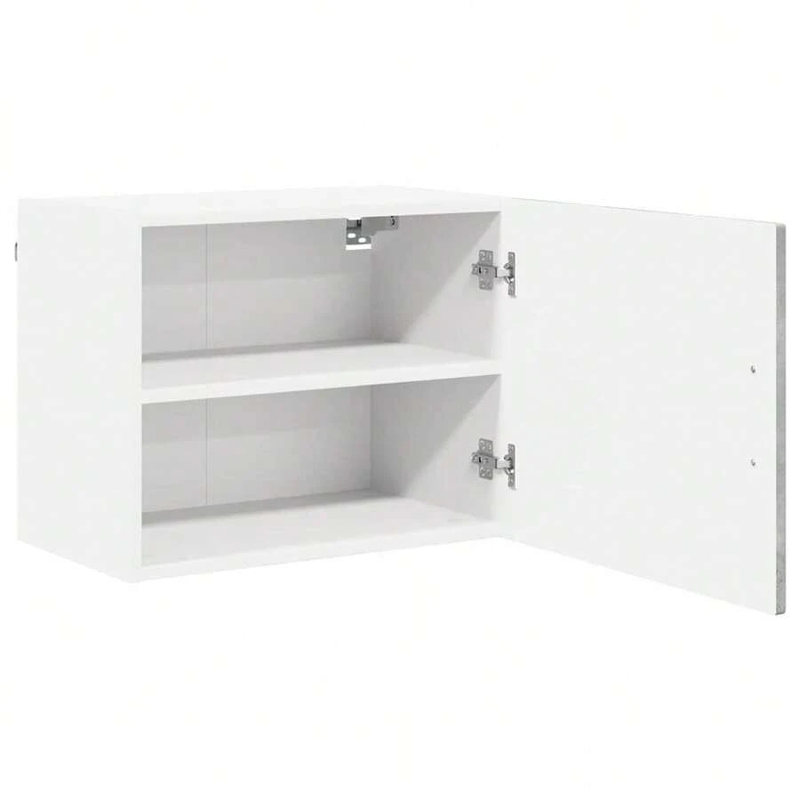 vidaXL Armoire de cuisine avec porte 2 pcs Gris béton 50 x 31 x 40 cm - Gris - Voir 1