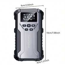 GRMA 7-In-1 Multi-Functional Emergency Start Power Supply With Air Pump, 150PSL Portable Car Battery Starter, Digital Tire Inflator, Portable Vehicle Battery Charger, Suitable For 2.64 Gallon Gasoline Or 2.38 Gallon  Batteries, LED Emergency Light, Automotive Accessories Tools. - Multi-functional Car Starter - View 3