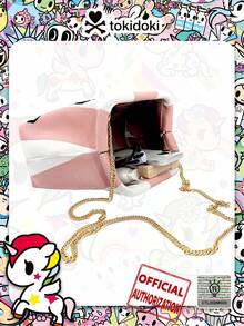 [Tokidoki]IP Cartoon Pattern Clasp Design Crossbody Bag, Detachable Chain Clutch, Cosmetic & Daily Essentials Organizer, Party & Evening Bag, Suitable For Shopping, Party, Holiday Gift For Friends - Multicolor - View 8