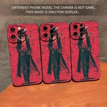 La funda de teléfono con espejo estilo anime heroico también funciona como espejo y es compatible con  17,  16 Pro Max,  15 Pro Max,  13 y  12. Fabricada en TPU, ofrece protección contra golpes y caídas. Es un regalo ideal para fans del anime, cumpleaños y ocasiones especiales para familiares y amigos. - Negro - Ver 4