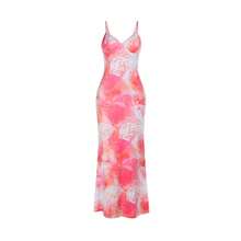 YJ25482PFO European And American Style Fashion Printed Strap Dress Ins Summer New Sexy Waist-Cinching Bodycon Dress - 粉色 - 查看 5