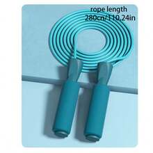 1 对加重无绳跳绳，带泡沫手柄，健身和锻炼两用