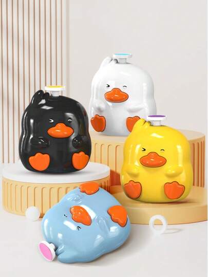 1pc Baby Electric 6-In-1 Nail Grinder, Multi-Head, Anti-Scratch, Child Nail Clipper Manicure Set