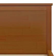 vidaXL Cuadro de iluminación sin matelas marrón miel madera pin macizo 200x200cm - Marrón - Ver 6