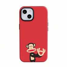 Estuche para teléfono con espejo Monkey Love Gesture compatible con  17,  16 Pro Max,  15 Pro Max,  13 y  12 hecho de TPU para una excelente protección contra golpes y caídas. También funciona como un espejo divertido, perfecto para regalos para familiares, amigos, parejas románticas y ocasiones especiales como cumpleaños y días festivos. - Blanco - Ver 2