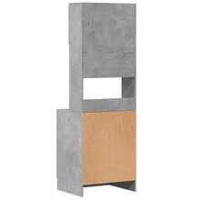 vidaXL Armario de cocina gris béton 60x50x180 cm ingeniería de madera - Gris - Ver 6