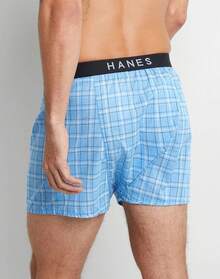 Hanes Men's Boxers 5-Pack Underwear Tagless Comfort Waist Classic Ultimate S-XL - 黑色 - 查看 3