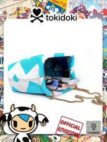 [Tokidoki]IP Cartoon Pattern Clasp Design Crossbody Bag, Detachable Chain Clutch, Cosmetic & Daily Essentials Organizer, Party & Evening Bag, Suitable For Shopping, Party, Holiday Gift For Friends - Multicolor - View 12