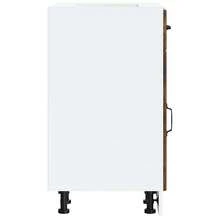 vidaXL Armoire de cuisine Lucca chêne fumé bois ingénierie - Tabac - Voir 6