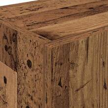 vidaXL Buffet de cuisine avec 2 pcs Bois ancien 60 x 50 x 180 cm - Tabac - Voir 9