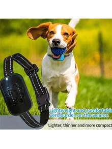 自动训狗项圈，震动超声波止吠项圈，USB充电智能项圈，无电击，不会伤害狗狗，长度可调节，适合小型、中型和大型犬，充电版不含适配器