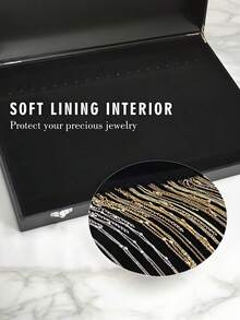 1 cutie de depozitare pentru coliere, tavă de catifea pentru expunerea bijuteriilor, cutie de bijuterii rezistentă la praf cu pandantive din sticlă cu 20 de cârlige, cadou ideal pentru femei, iubită, prietene, Crăciun, Halloween, Anul Nou