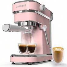mhjLaekerrt Máquina de café exprés profesional de 20 bares con espumador de leche casera de acero inoxidable para capuchino y café con leche regalo para mujeres esposa hija o mamá color rosasleeping Bags - Rosado - Ver 1
